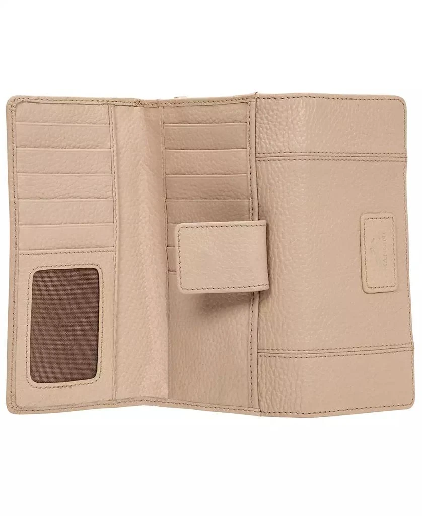 商品Mancini Leather Goods|Women's Pebbled Collection RFID Secure Mini Clutch Wallet,价格¥395,第5张图片详细描述