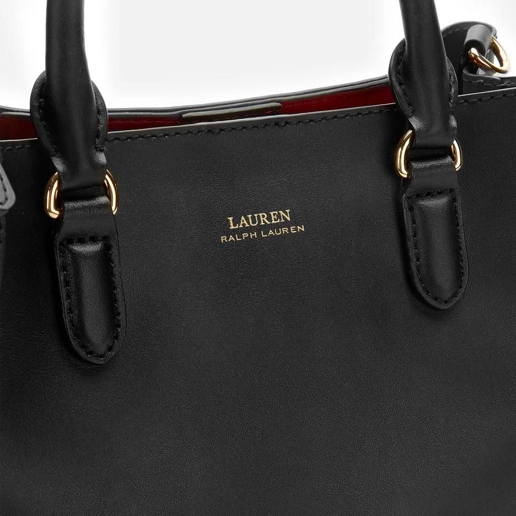 Lauren Ralph Lauren Women's Marcy II Mini Satchel - Black/Crimson商品第4张图片规格展示