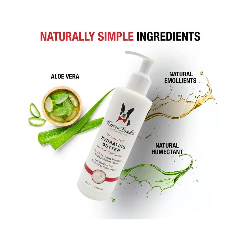 商品Warren London|Hydrating Butter | Leave In Dog Conditioner Lotion for Skin & Coat w/ Aloe Vera | 8oz,价格¥105,第2张图片详细描述