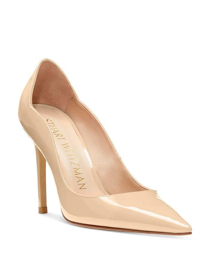 商品Stuart Weitzman|Women's Stuart Pointed Toe Scalloped Edge High Heel Pumps,价格¥1180,第1张图片