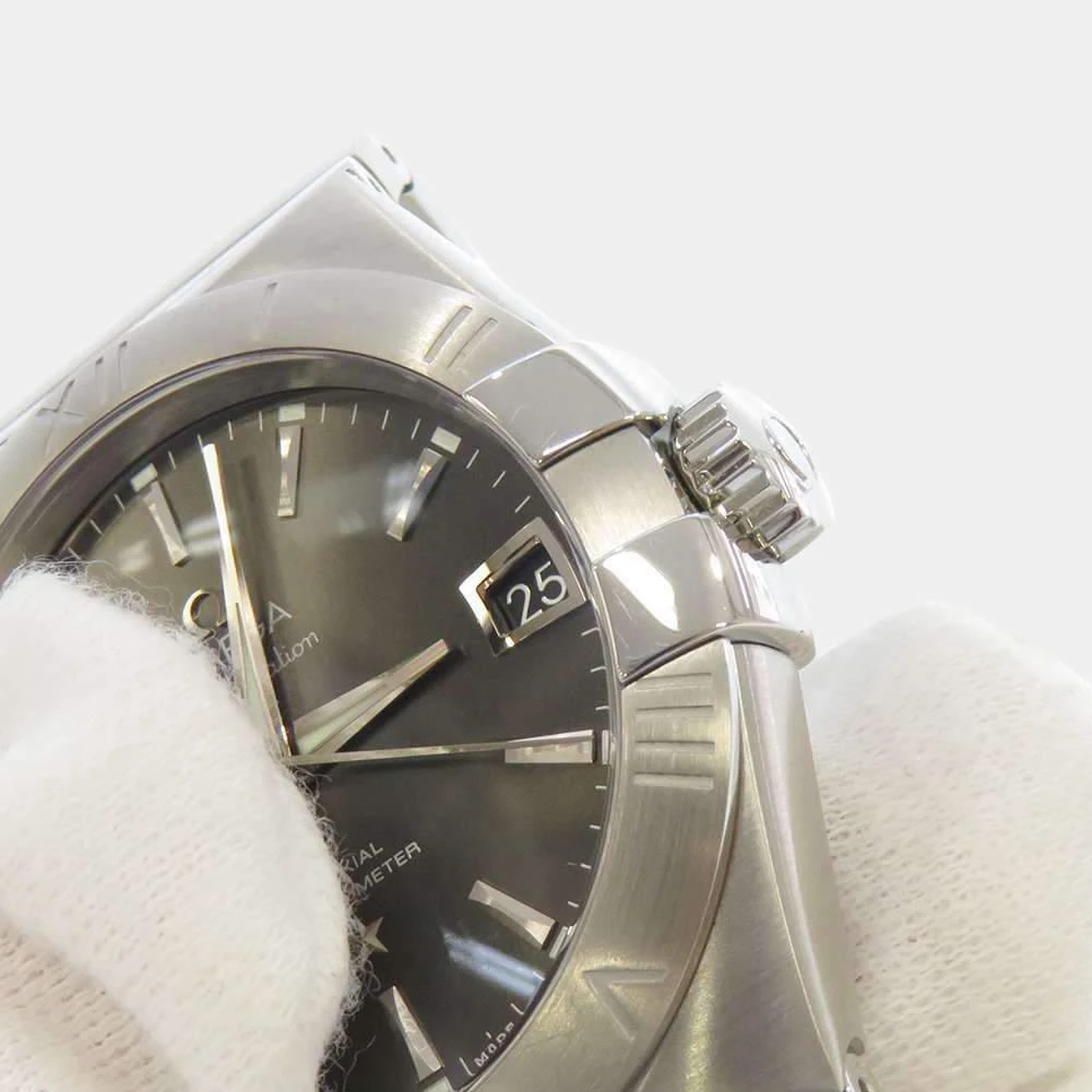 商品[二手商品] Omega|Omega Silver Stainless Steel Constellation Co-Axial Chronometer 123.10.35.20.02.002 Men's Wristwatch 38 MM,价格¥23726,第4张图片详细描述