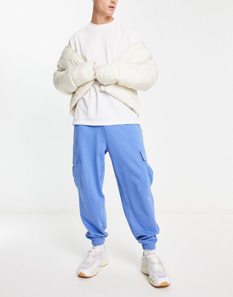 商品ASOS|ASOS DESIGN oversized joggers in blue,价格¥220,第5张图片详细描述