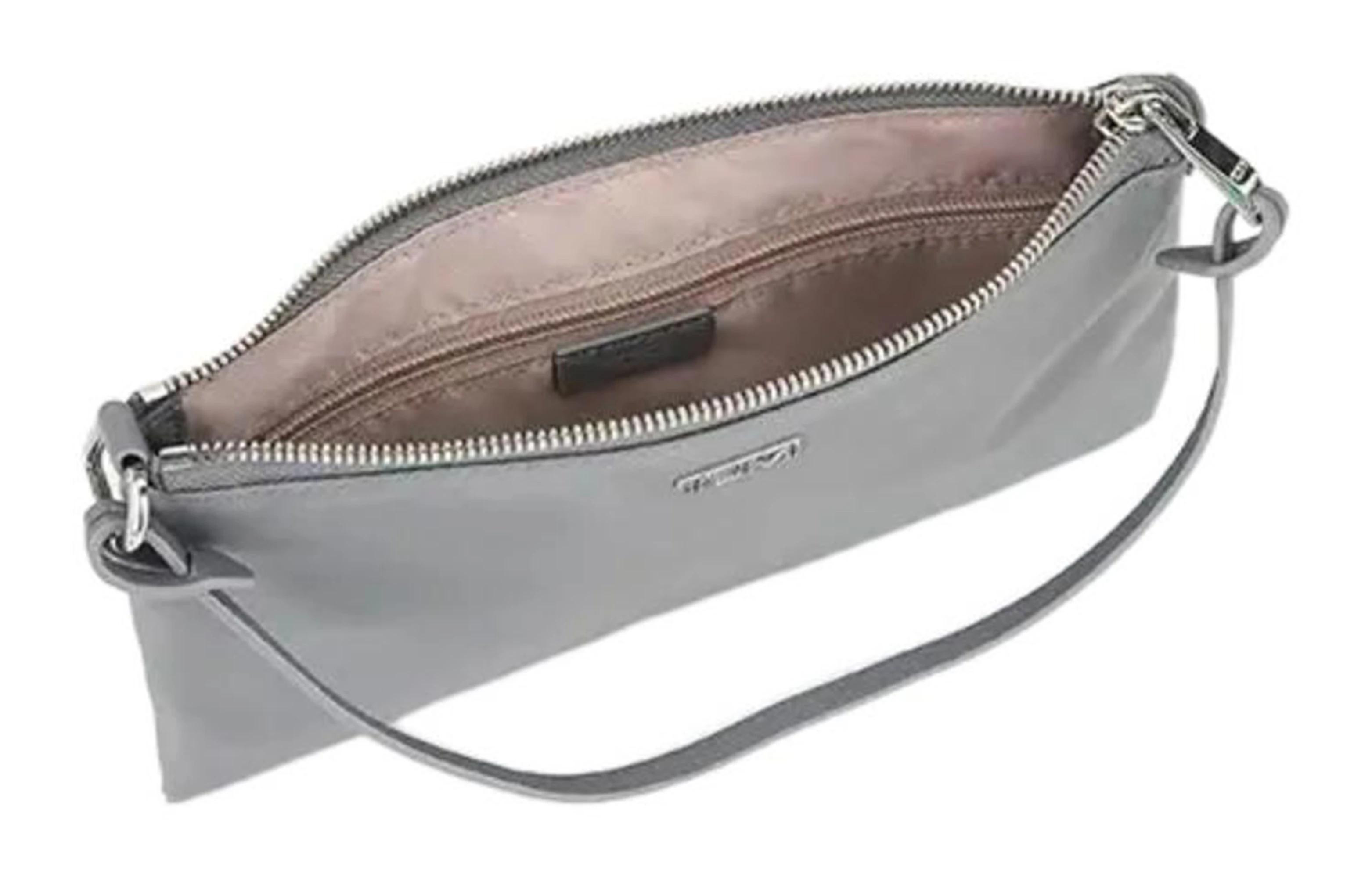 商品[国内直发] Tumi|途明 Voyageur 纯色字母标识Logo拉链开合 尼龙 手拿包手腕包 女款 灰色,价格¥1365,第7张图片详细描述