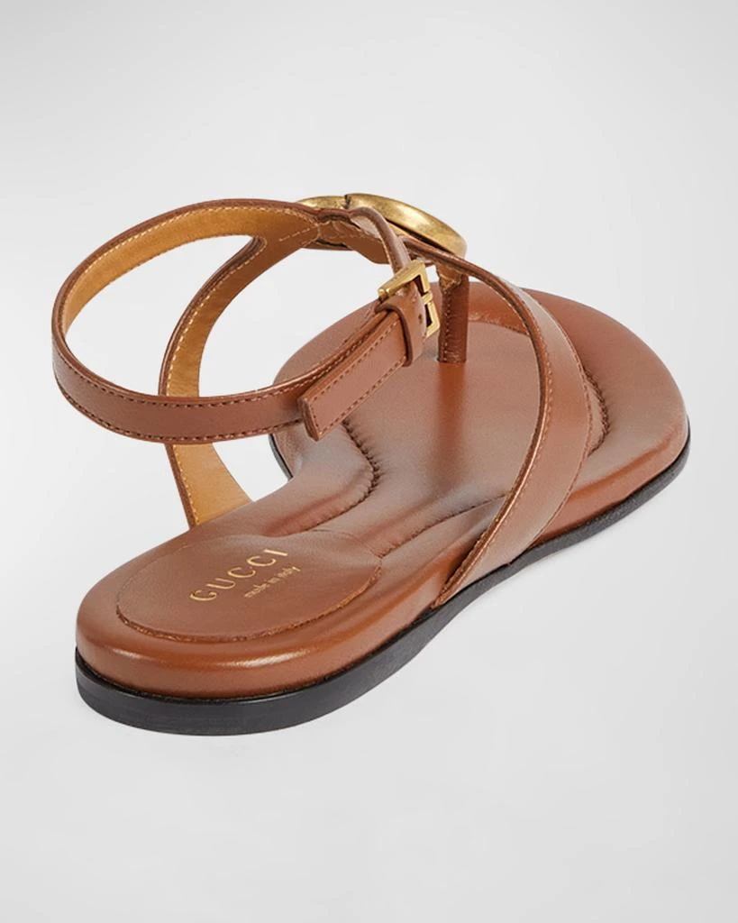 商品Gucci|Double G Marmont Leather Thong Sandals,价格¥6473,第3张图片详细描述