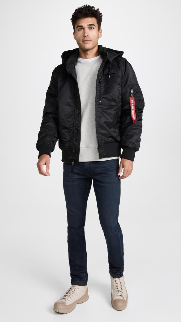 Alpha Industries Ma-1 Hooded Rib Flight Jacket商品第5张图片规格展示