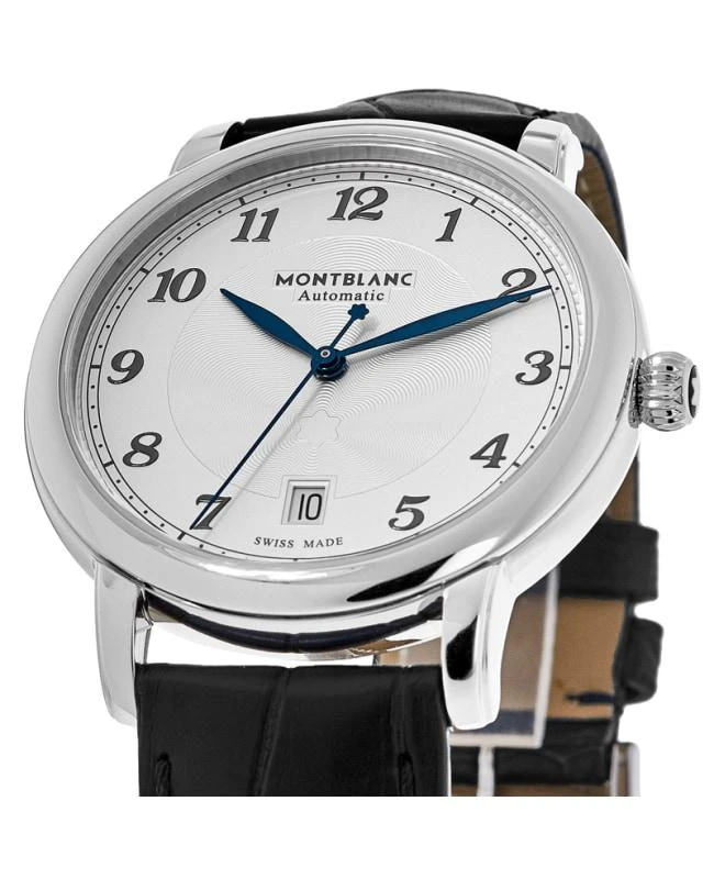 商品MontBlanc|Montblanc Star Legacy White Silver Dial Leather Strap Men&apos;s Watch 116522,价格¥9237,第2张图片详细描述