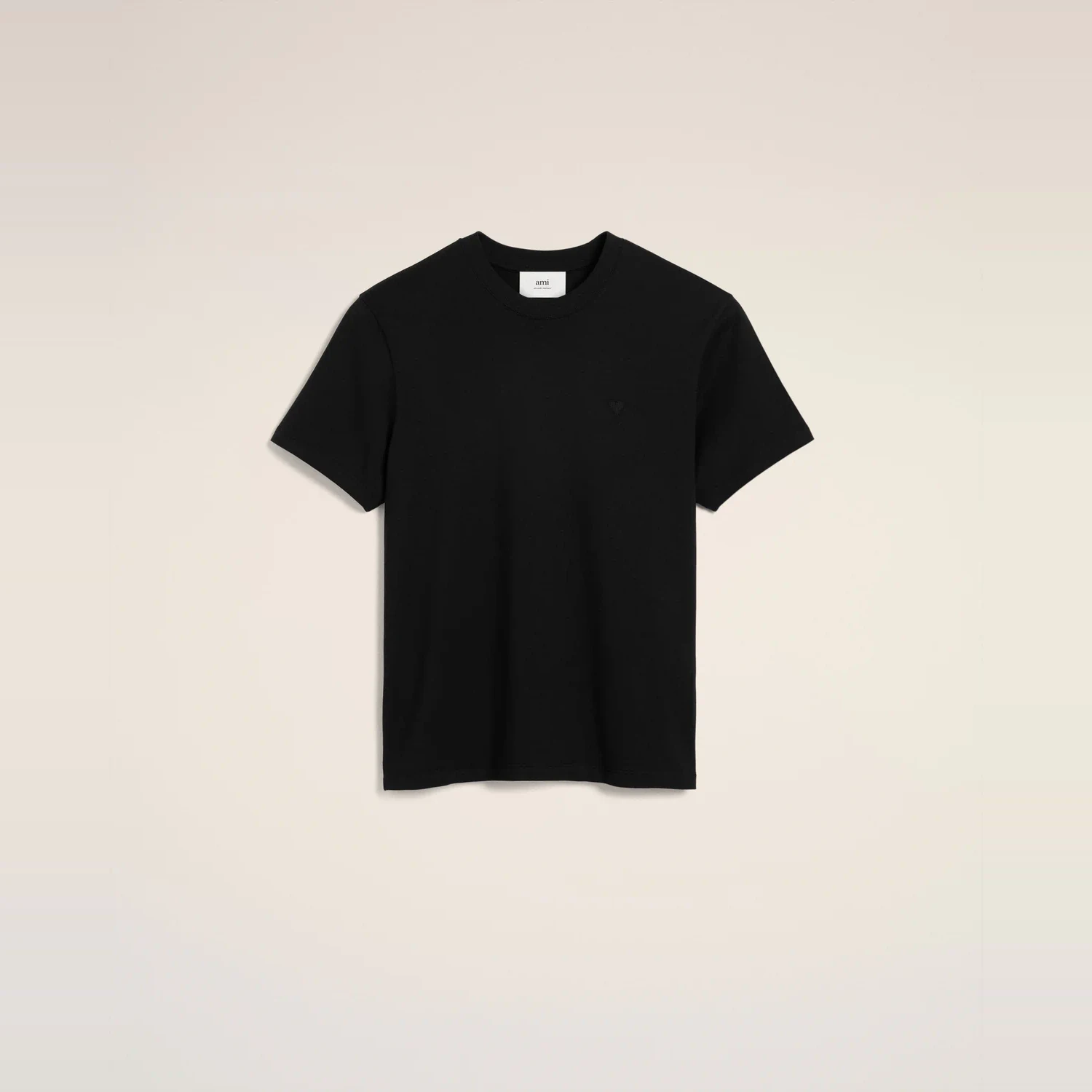 商品AMI|【预售】 AMI PARIS 25春夏 女士 短袖T恤 T-shirt Noir Ami de Coeur En Coton UTS003.724.001 ,价格¥1592,第1张图片