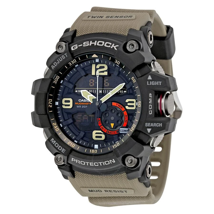 商品Casio|G-Shock Black Dial Tan Resin Strap Men's Watch GG1000-1A5,价格¥1651,第1张图片