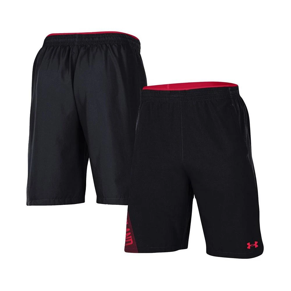 商品Under Armour|Men's Black Maryland Terrapins 2021 Sideline Woven Shorts,价格¥445,第2张图片详细描述