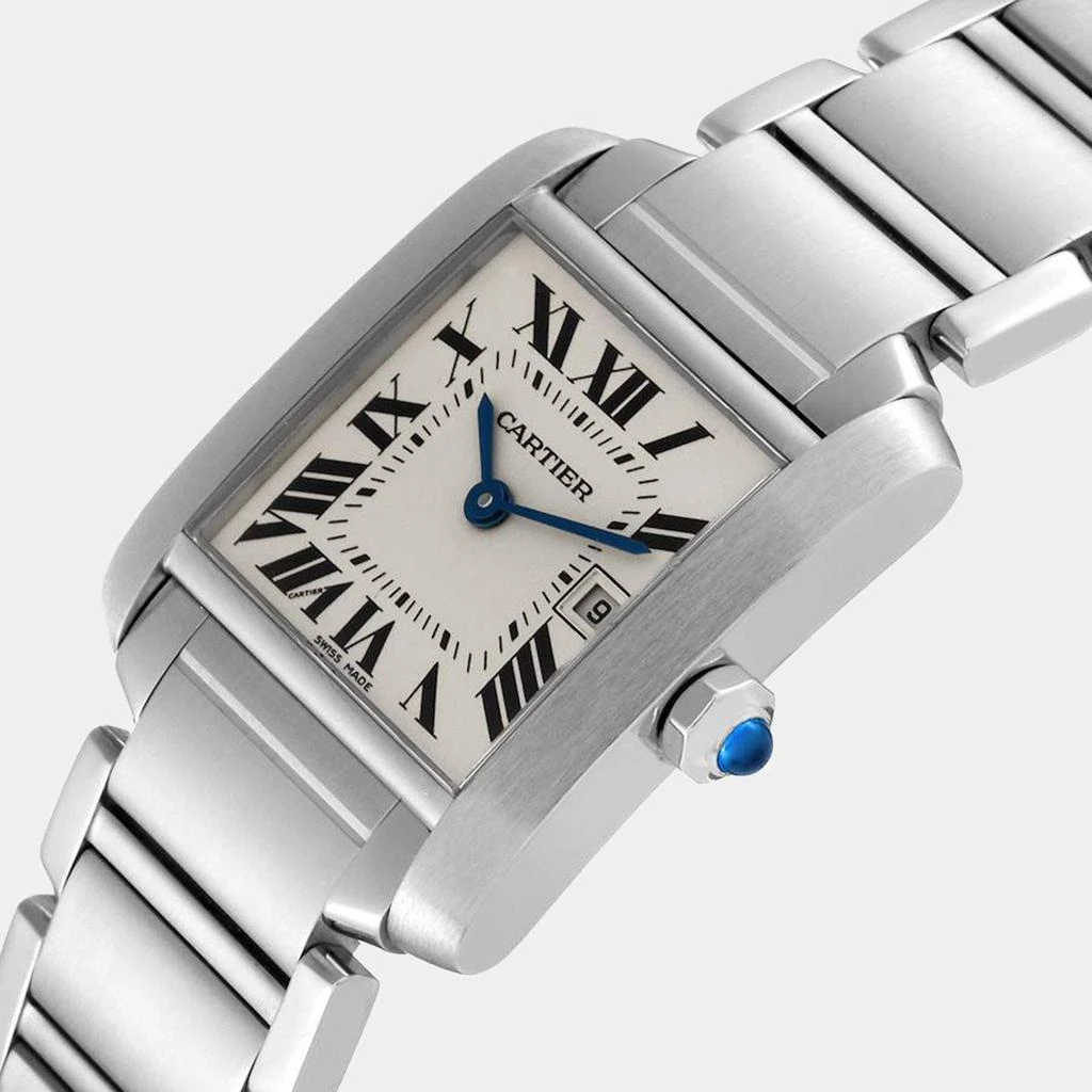 商品[二手商品] Cartier|Cartier Tank Francaise Midsize Silver Dial Steel Ladies Watch W51011Q3 25.0 X 30.0 mm,价格¥34336,第2张图片详细描述