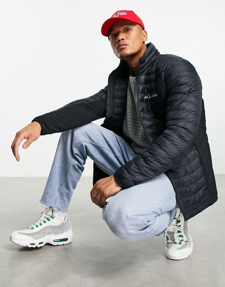 商品Columbia|Columbia Powder Pass puffer jacket in black,价格¥436,第3张图片详细描述