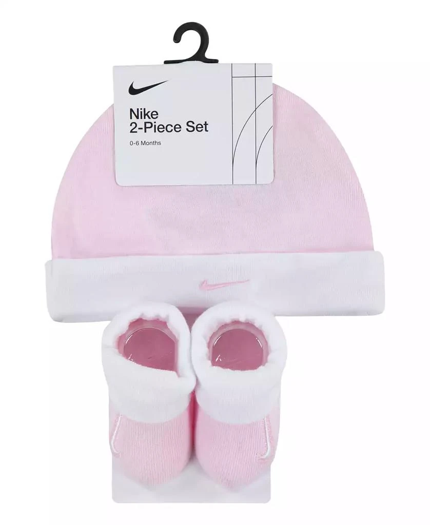 商品NIKE|Baby Boys or Baby Girls Swoosh Hat and Booties, 2 Piece Set,价格¥87,第4张图片详细描述