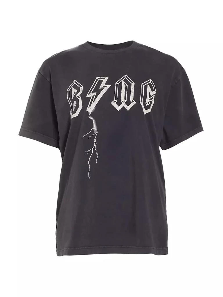 商品ANINE BING|Cotton Lightning Bolt Logo T-Shirt,价格¥526,第1张图片