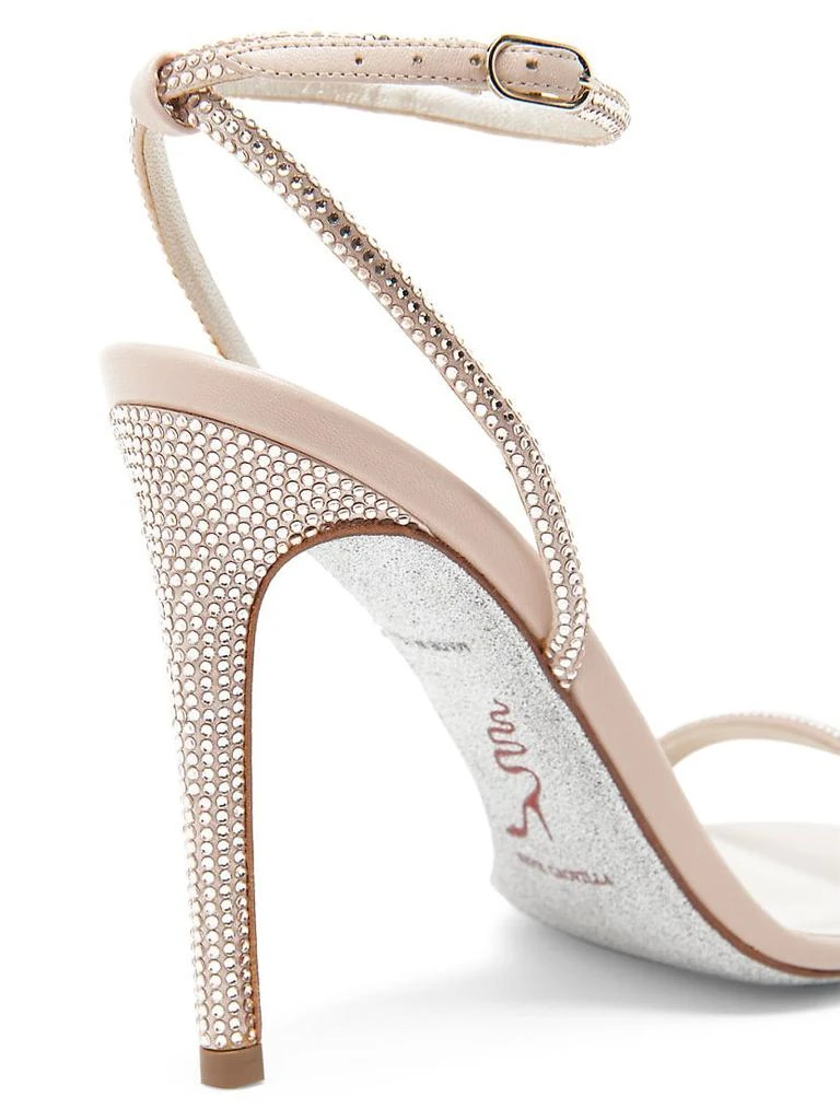 Crystal-Embellished Satin High-Heel Sandals 商品