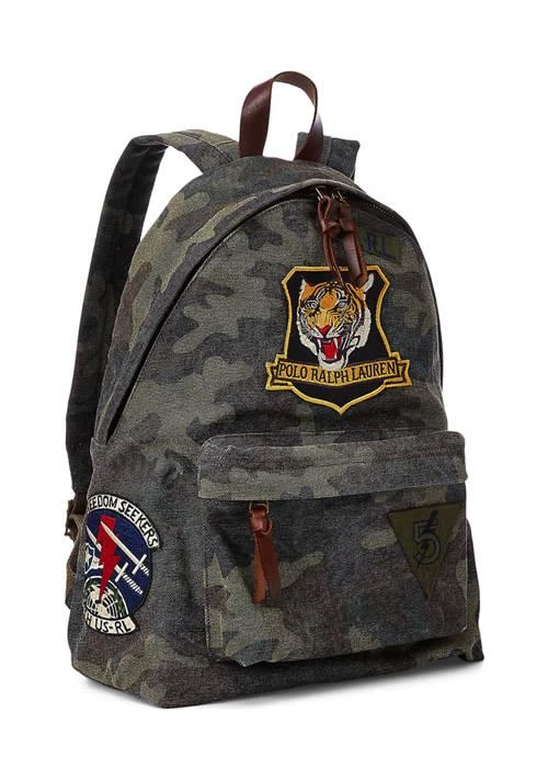 商品Ralph Lauren|Ralph Lauren Tiger Patch Camo Canvas Backpack,价格¥2035,第2张图片详细描述