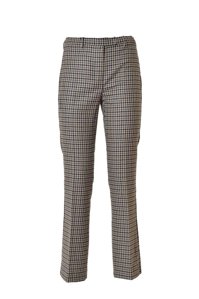 'S Max Mara Gingham Pattern Flared Trousers商品第1张图片规格展示