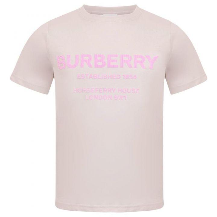 Girls Dusky Pink Bristle Short Sleeve T Shirt商品第1张图片规格展示