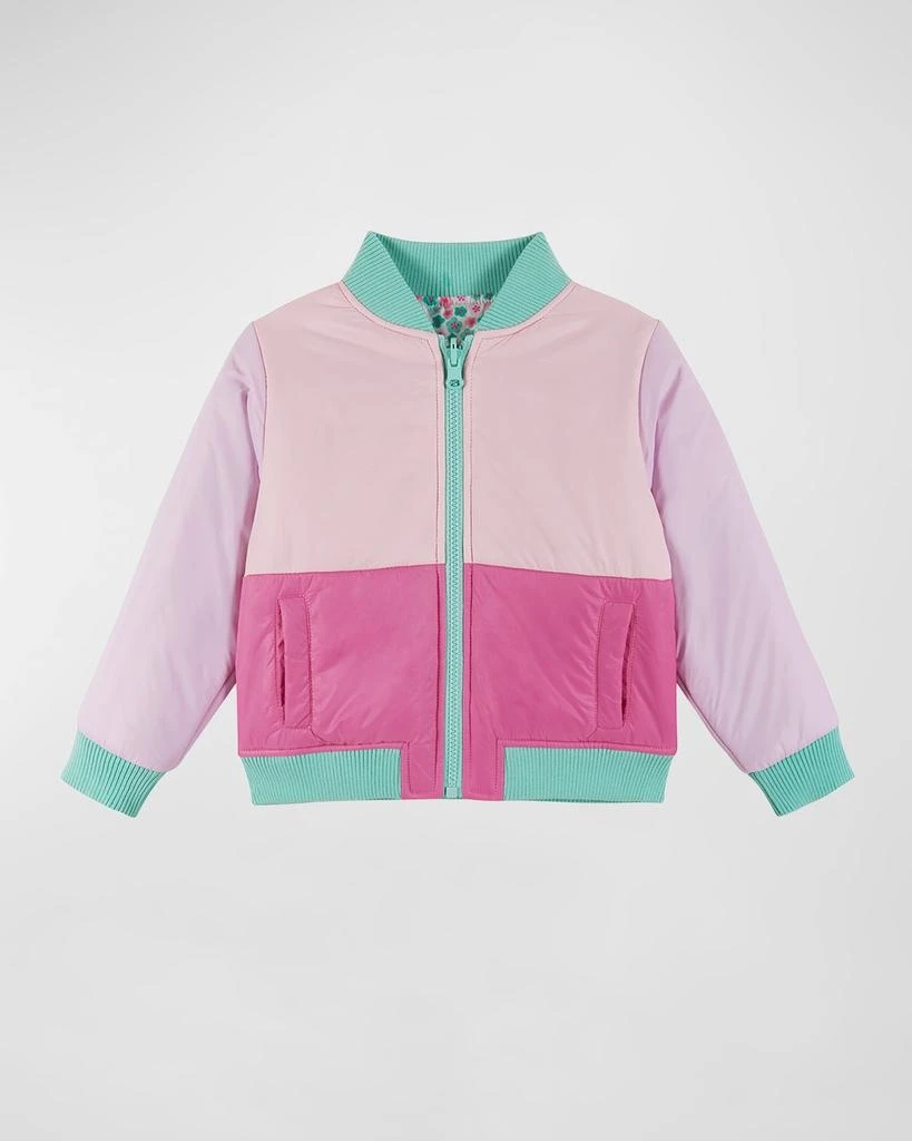 商品Andy & Evan|Girl's Reversible Cotton Bomber Jacket, Size 2T-6X,价格¥556,第3张图片详细描述