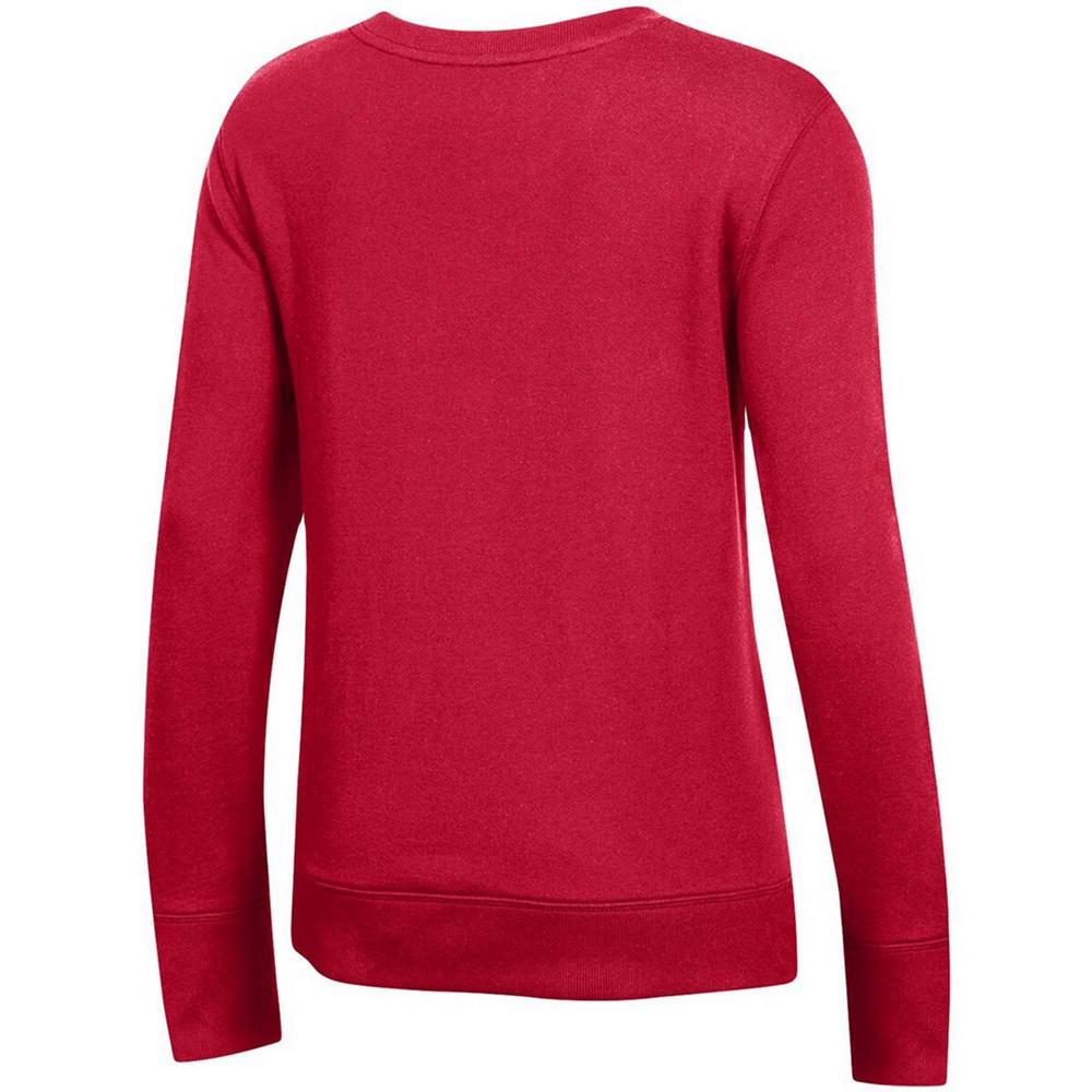 商品CHAMPION|Women's Red Wisconsin Badgers University 2.0 Fleece Sweatshirt,价格¥371,第5张图片详细描述