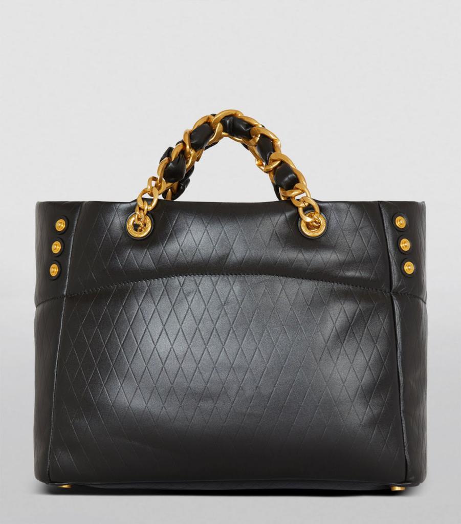 Balmain Leather 1945 Soft Tote Bag - Tote Bags - BeyondStyle