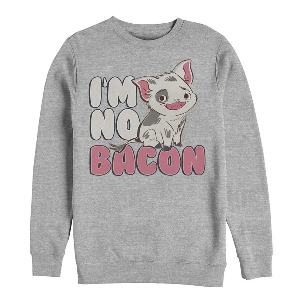 商品Disney|Disney Men's Moana Pua Cute I'm No Bacon, Crewneck Fleece,价格¥339,第1张图片