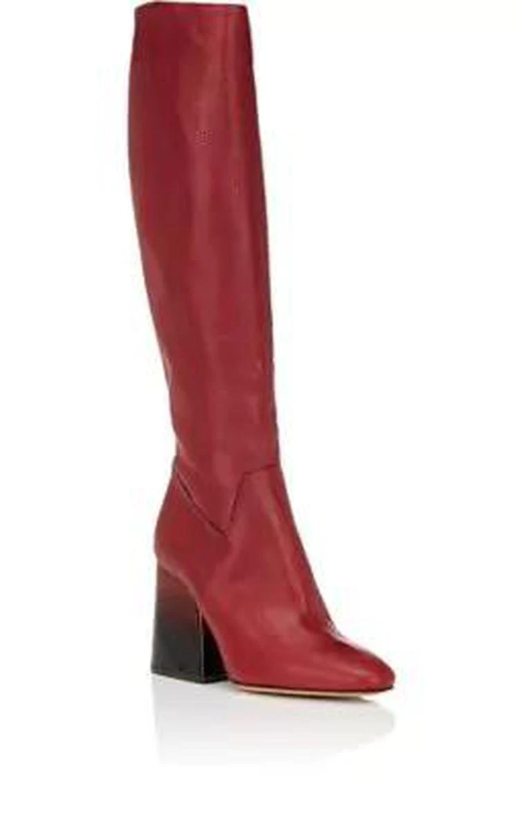 商品MAISON MARGIELA|Ombré-Heel Leather Knee Boots,价格¥6538,第2张图片详细描述