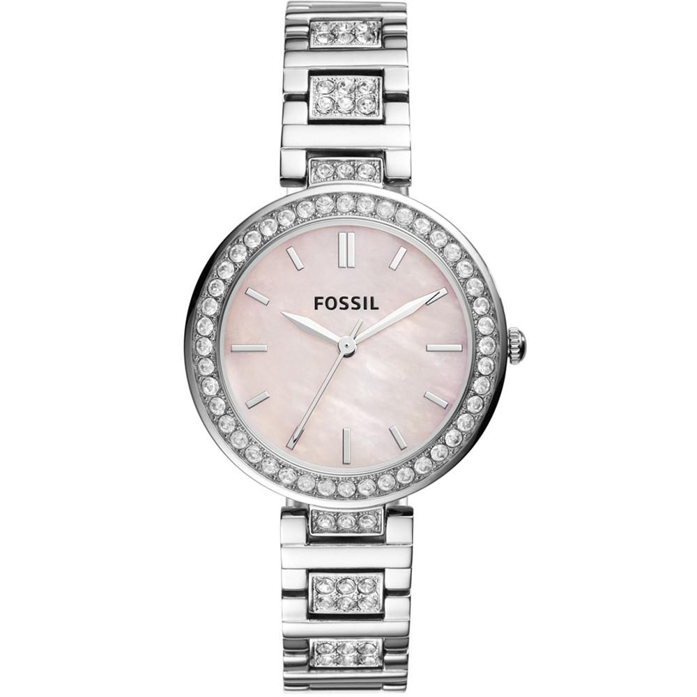 Women's Karli Three Hand Stainless Steel Silver-Tone Watch 34mm商品第1张图片规格展示