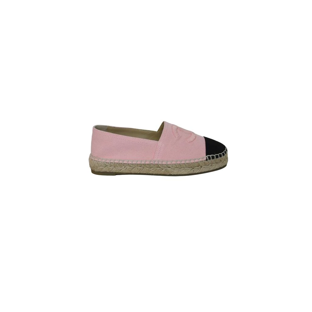 商品Chanel|Chanel Denim Espadrilles Pink Black,价格¥6742,第2张图片详细描述