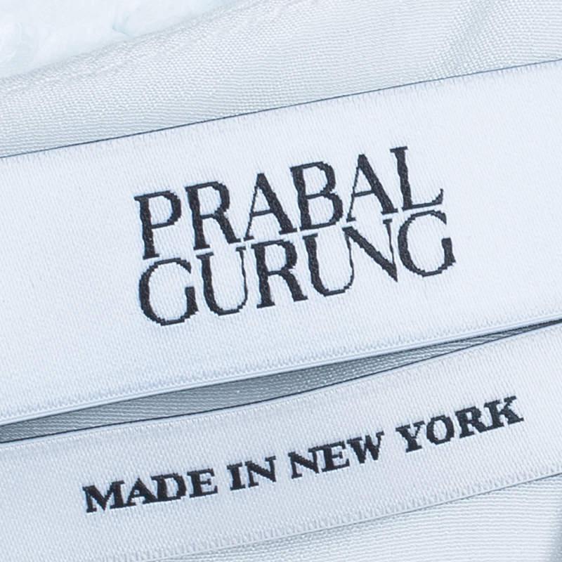 Prabal Gurung White Sleeveless Lace Insert Top M商品第8张图片规格展示