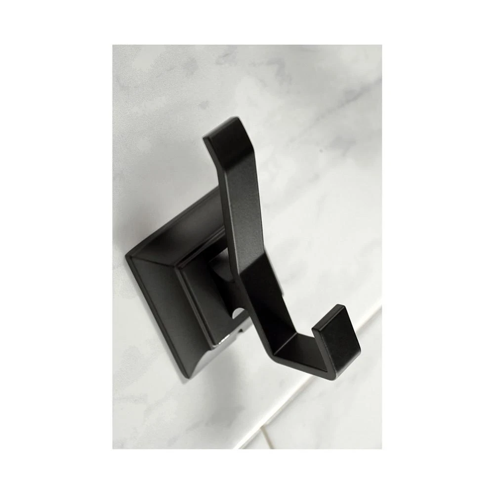 商品Kingston Brass|Monarch 18-Inch and 24-Inch Towel Bar Bathroom Accessory Set in Black,价格¥1373,第2张图片详细描述