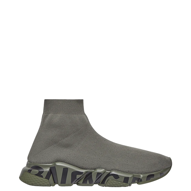 Balenciaga/巴黎世家 新款 Speed系列 男士深绿色涂鸦再生网眼运动鞋 商品