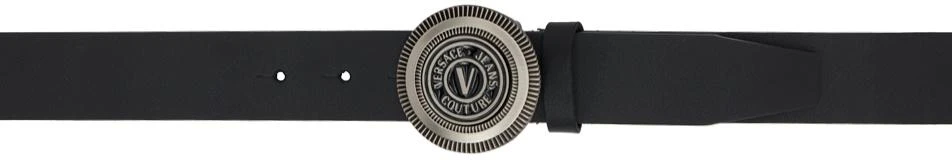 商品Versace|Black V-Emblem Belt,价格¥792,第1张图片