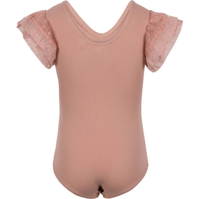 商品Angel's Face|Lace and mesh detailing logo bodysuit in tea rose,价格¥360,第2张图片详细描述