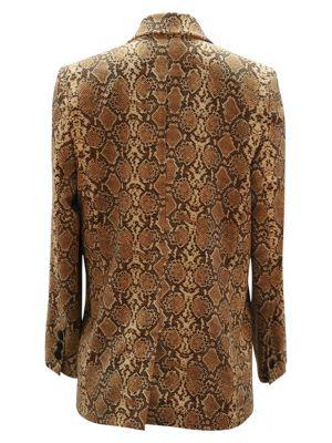 Anine Bing Madeline Blazer In Python Print Polyamide商品第2张图片规格展示