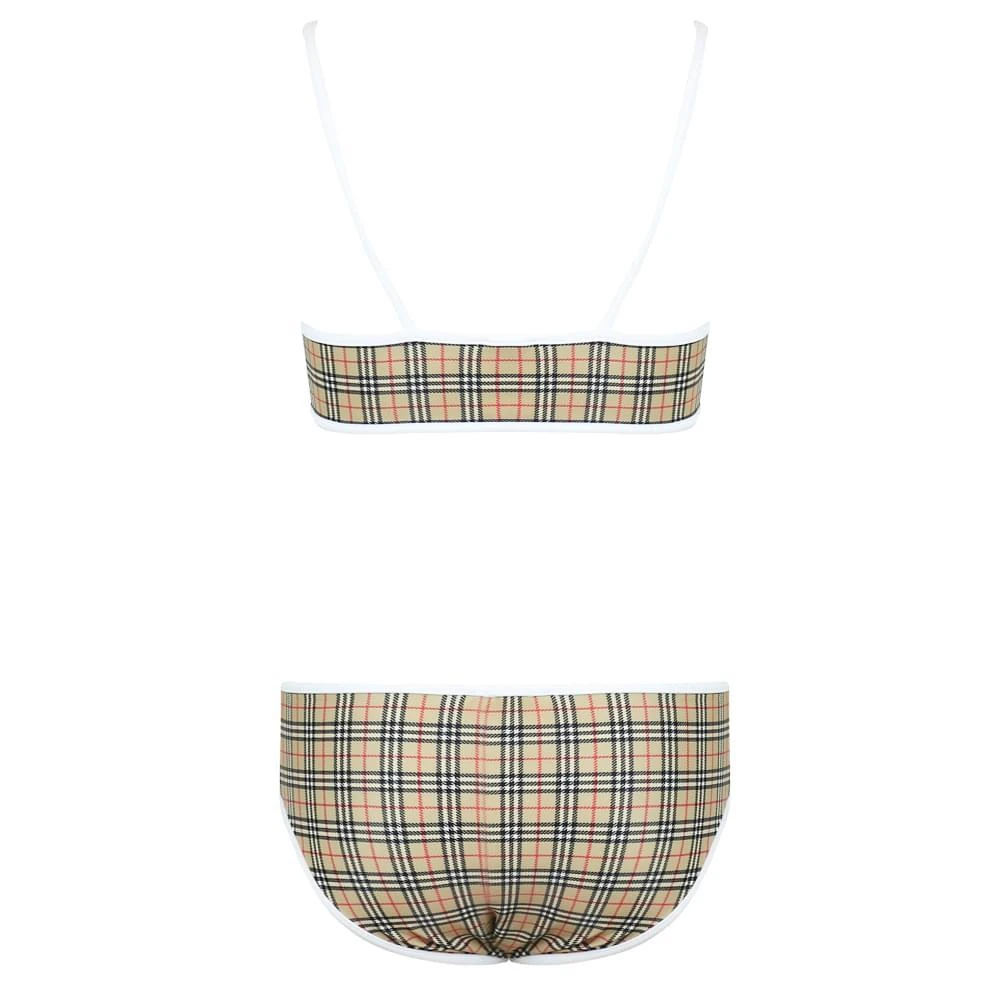 商品Burberry|Beige Check Crosby Bikini,价格¥804,第3张图片详细描述