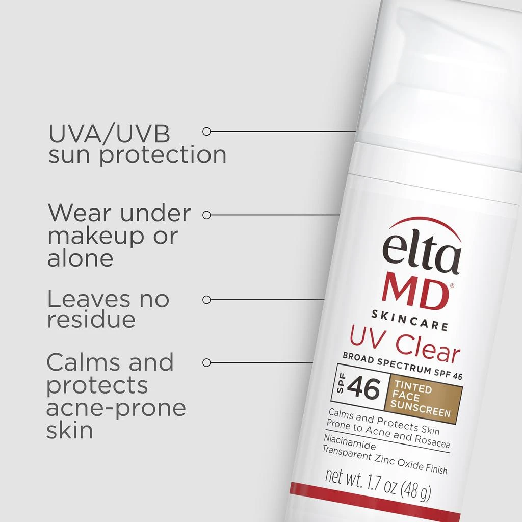 商品EltaMD|EltaMD UV Clear Broad-Spectrum SPF 46 - Tinted 1.7oz,价格¥386,第3张图片详细描述