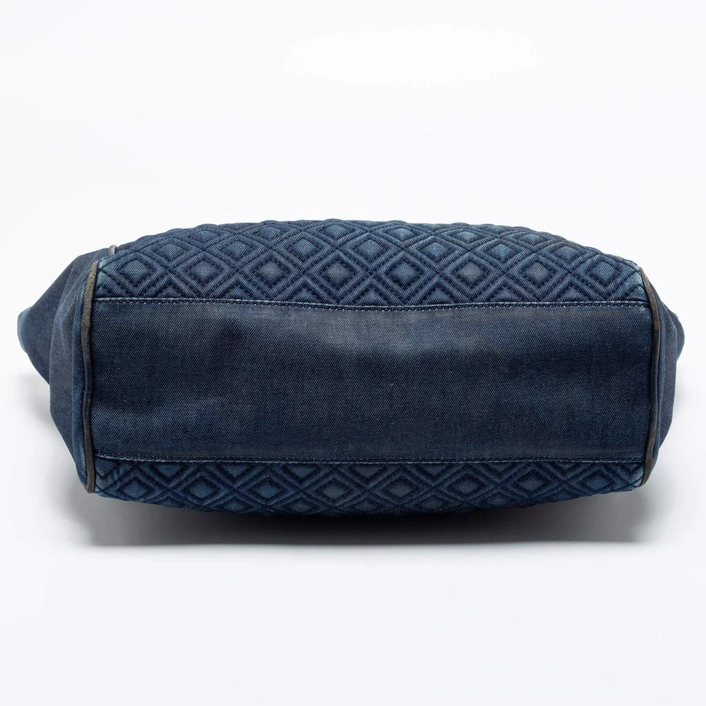 Tory Burch Blue Quilted Denim Fleming Tote 商品