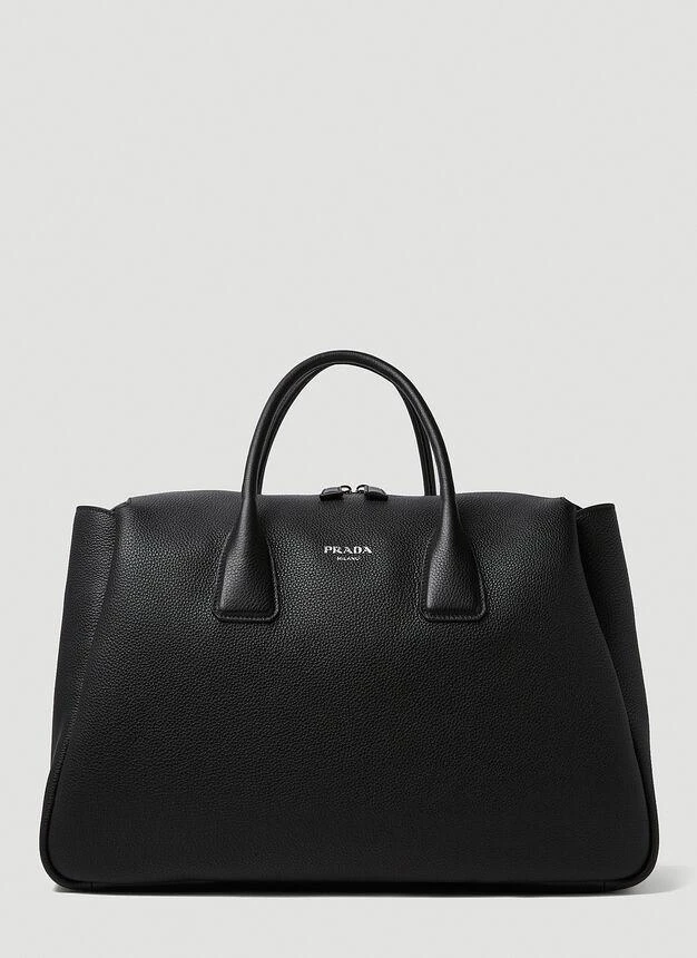 商品Prada|Logo Plaque Weekend Bag in Black,价格¥30780,第1张图片