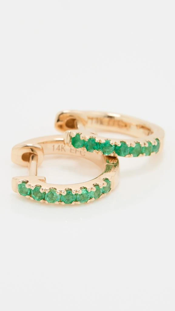 商品Effy|EF Collection 14K 金绿宝石迷你贴耳耳环,价格¥6584,第4张图片详细描述