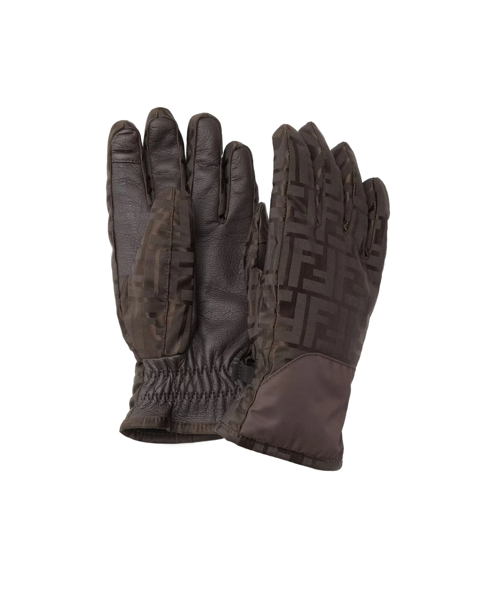 商品【商品预售15天发货】 Fendi|Fendi 女士手套 FAC087AT91F1T6H 深棕色,价格¥5197,第1张图片
