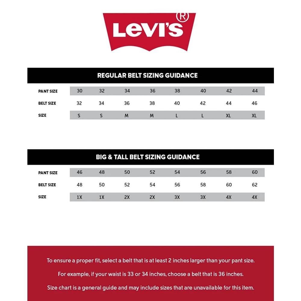 Levi's Men’s Contrast Stitch Reversible Belt 8