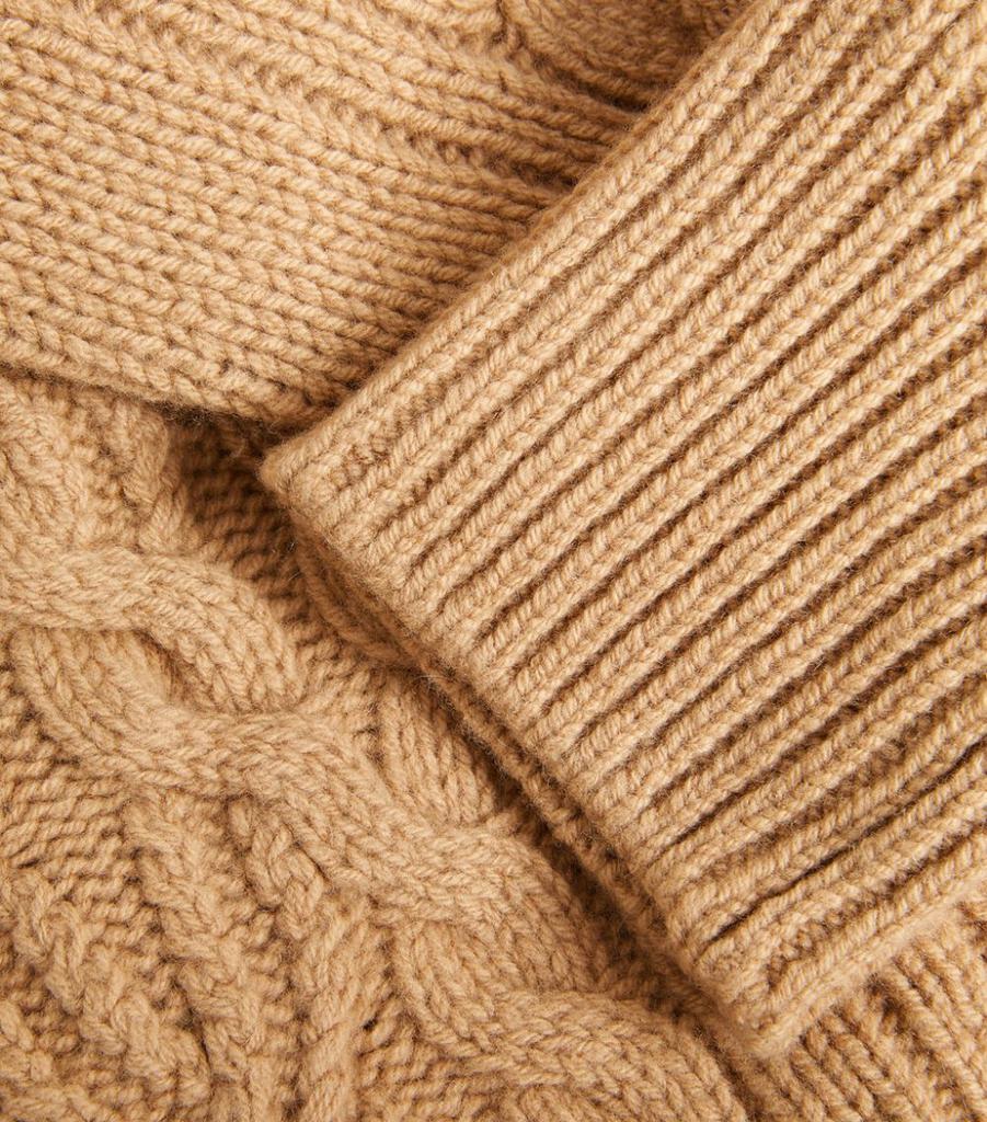 Cable-Knit Funnel-Neck Sweater商品第5张图片规格展示