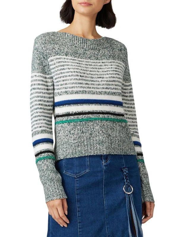 商品See by Chloé|Marled Stripe Wool Blend Sweater,价格¥456,第1张图片