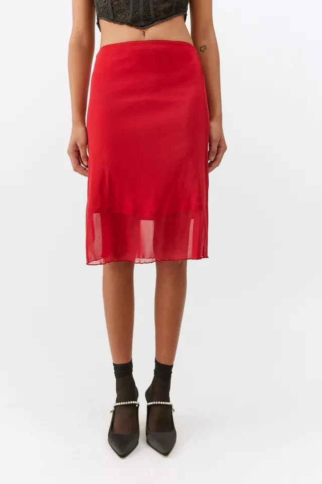 商品Urban Outfitters|UO Gabriella Layered Midi Skirt,价格¥114,第3张图片详细描述