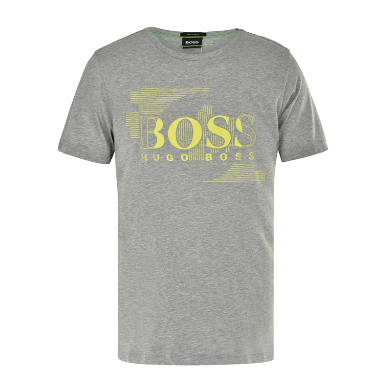 商品Hugo Boss|Hugo Boss 雨果博斯 花灰男士短袖T恤 TEE1-50383429-059,价格¥402,第1张图片