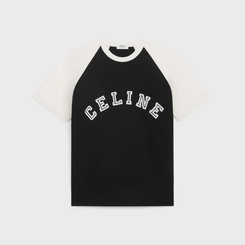 商品Celine|Celine/赛琳 男士黑色棉短袖T恤,价格¥3802,第1张图片