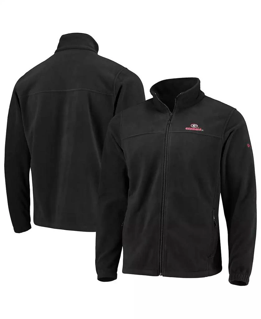 商品Columbia|Men's Black Georgia Bulldogs Flanker III Fleece Team Full-Zip Jacket,价格¥360,第1张图片