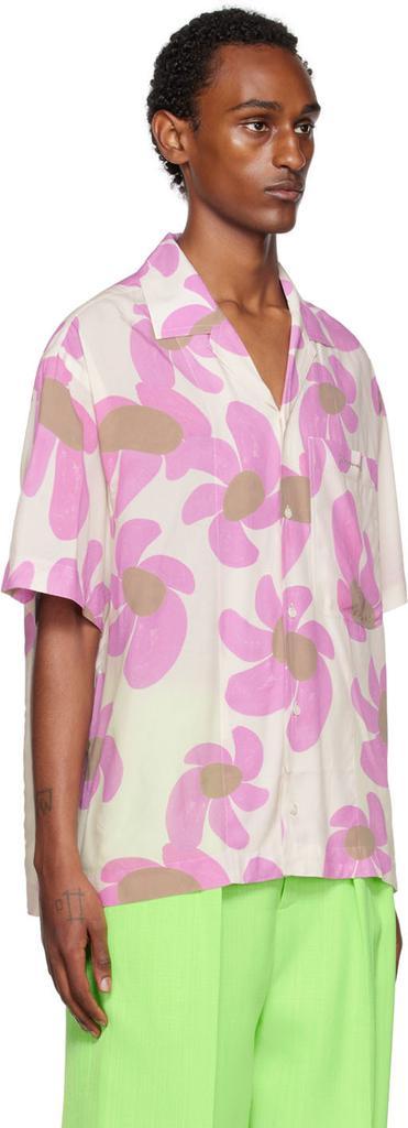 商品Jacquemus|Off-White & Pink Le Papier 'La Chemise Jean' Shirt,价格¥1147,第4张图片详细描述