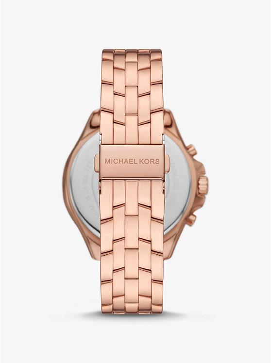 商品Michael Kors|Oversized Pilot Pavé Rose Gold-Tone Watch,价格¥1240,第5张图片详细描述