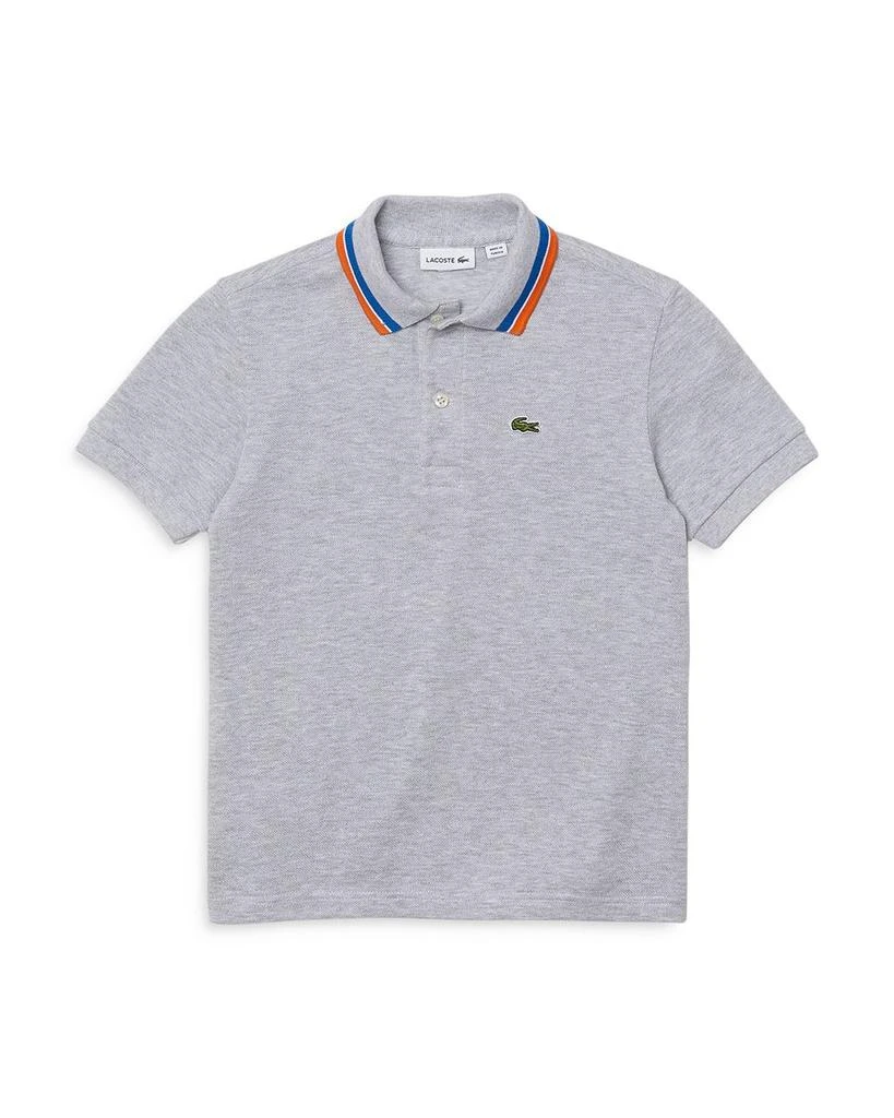 商品Lacoste|Boys' Pique Tipped Polo - Big Kid,价格¥489,第1张图片